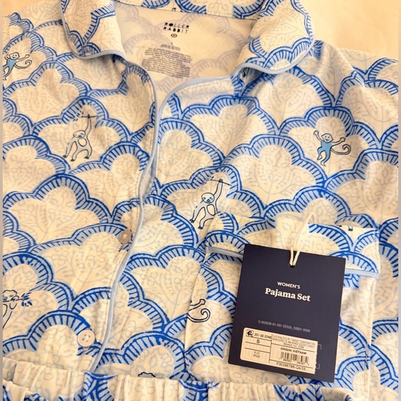 Roller Rabbit Blue Short-Sleeve Pj Set - Picture 5 of 5